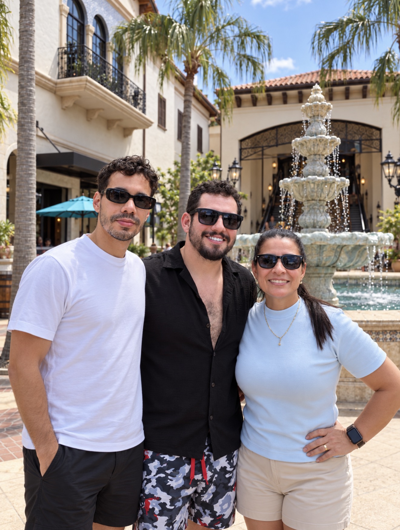 Danillo, Susano and Vania Monteiro together on a family outing
